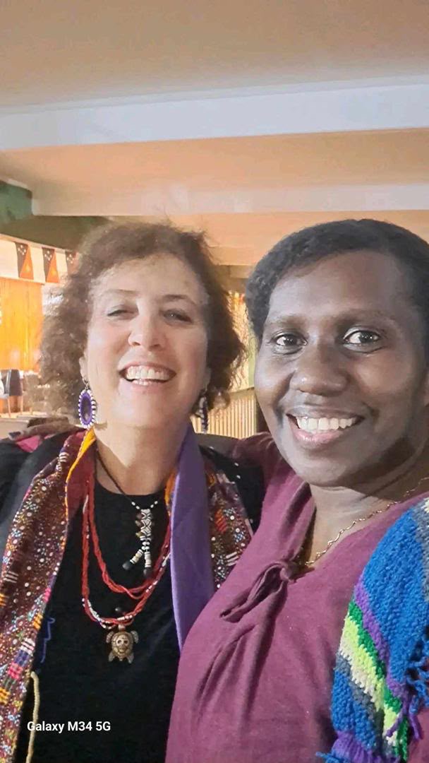 A candid moment centered on connection and community